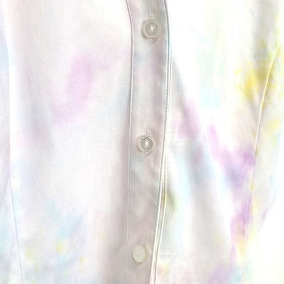 D&co. Tie Dye Women's Button Down Shirt Size M - Picture 3 of 7